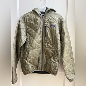 Patagonia Diamond Quilted Bomber Hooded Jacket